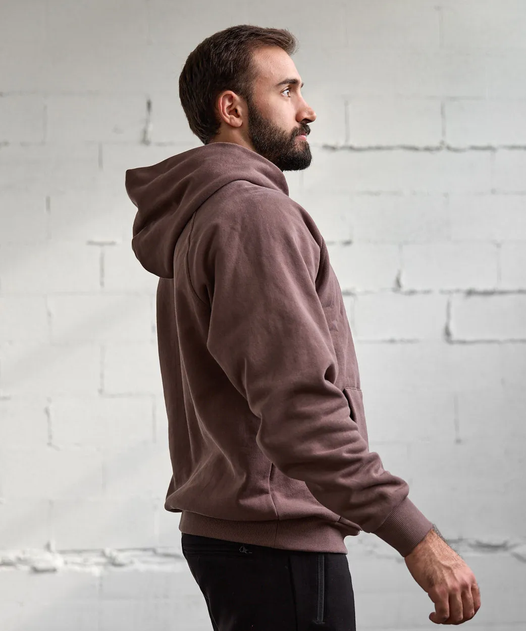 Embroidered Heavyweight Knit Hoodie