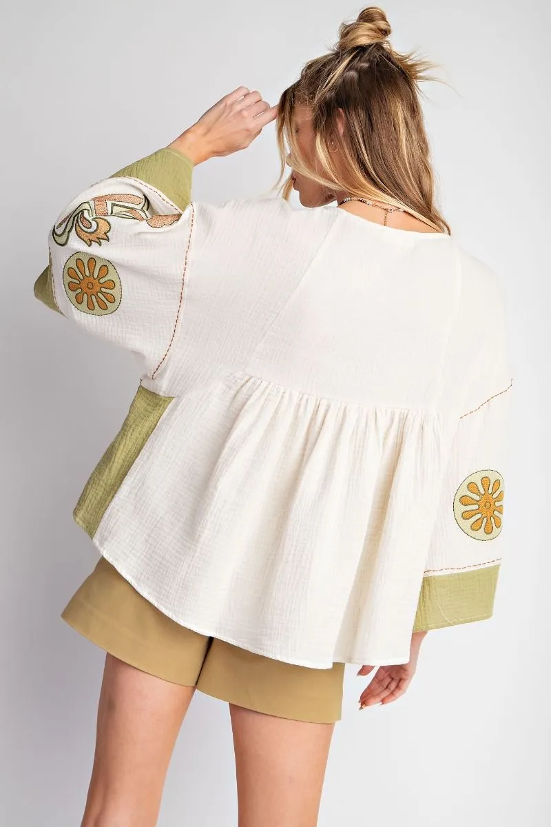Embroidered Top