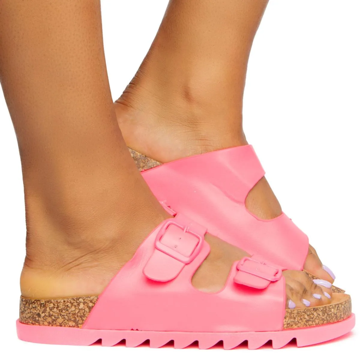 Erase-01 2 Buckle Side Sandals
