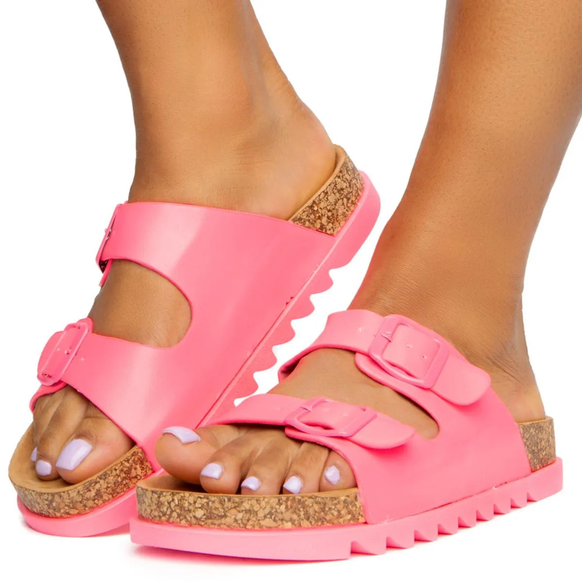 Erase-01 2 Buckle Side Sandals