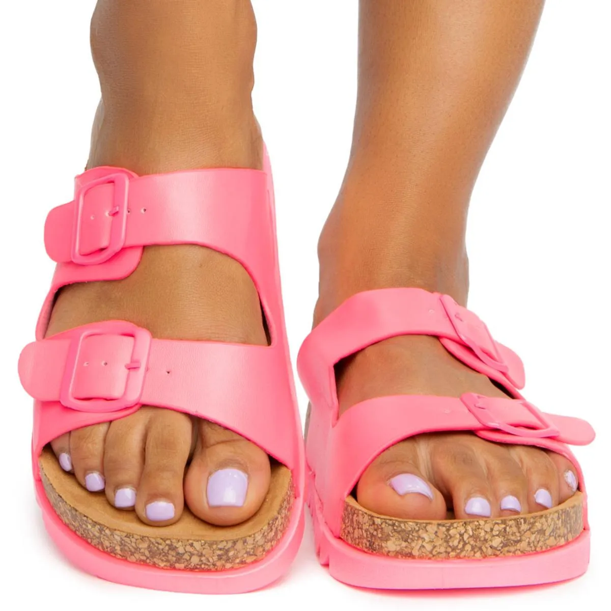 Erase-01 2 Buckle Side Sandals
