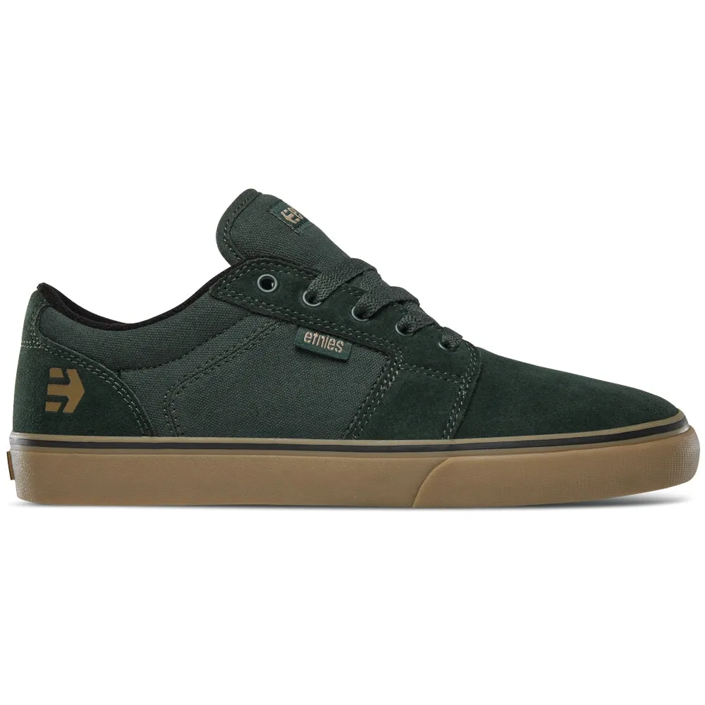 Etnies Barge LS Skate Shoes  - Olive Black Gum