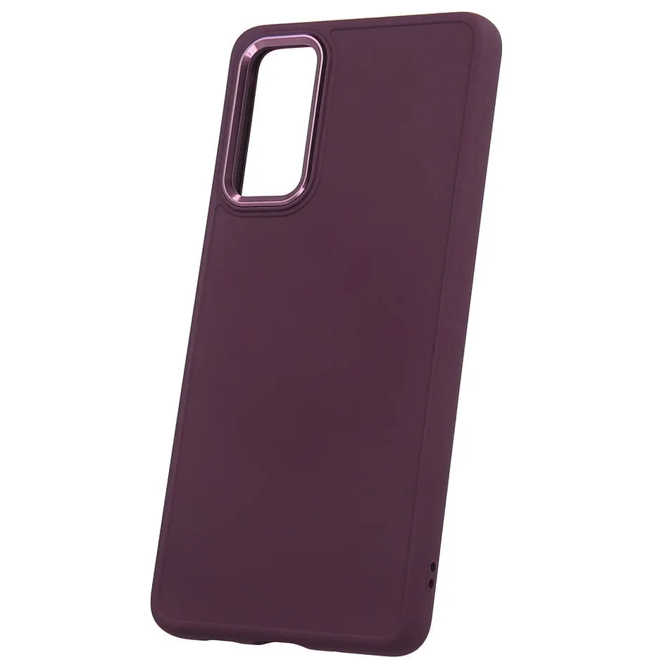 Etui Satin Case - Samsung Galaxy S21 FE - Burgundowy
