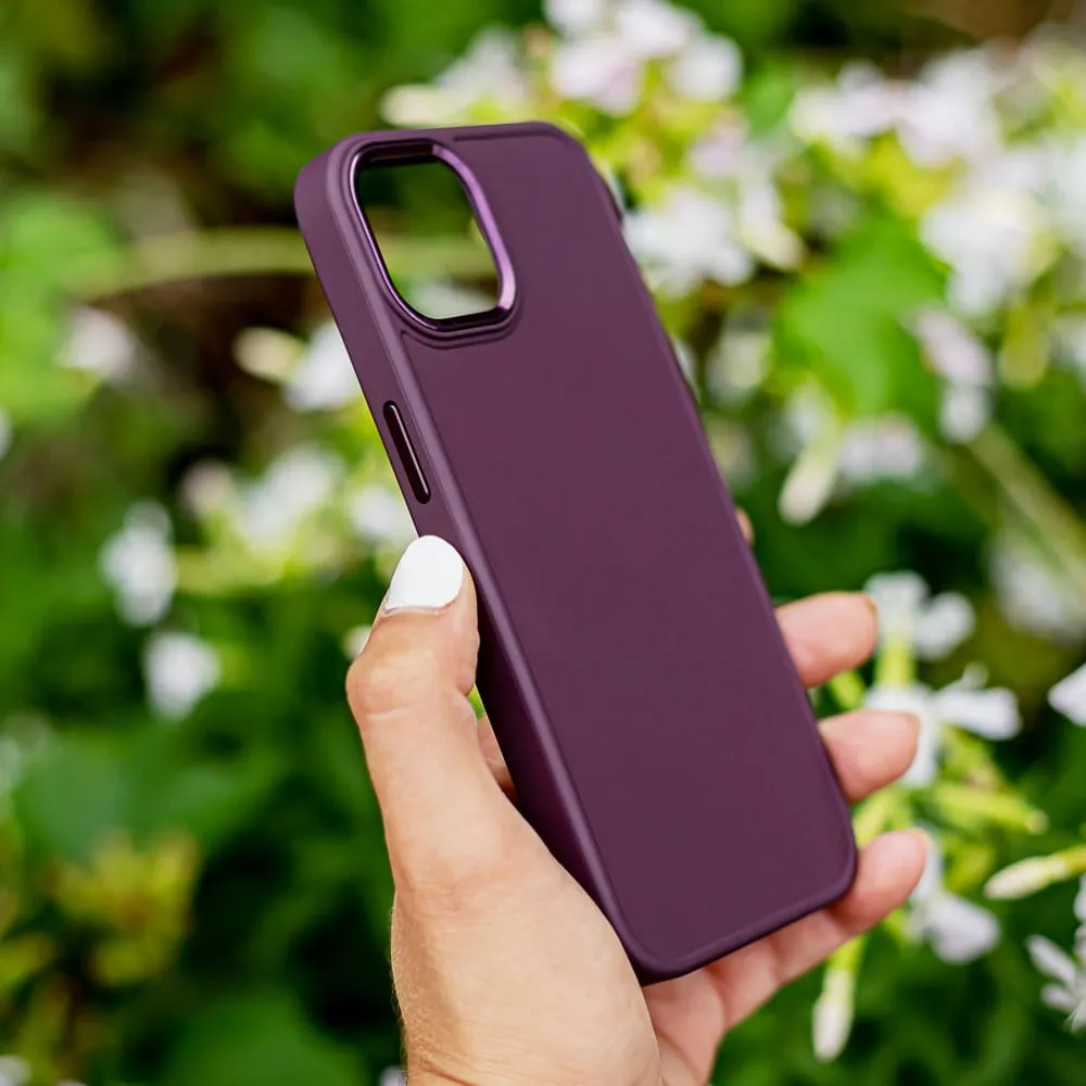 Etui Satin Case - Samsung Galaxy S21 FE - Burgundowy