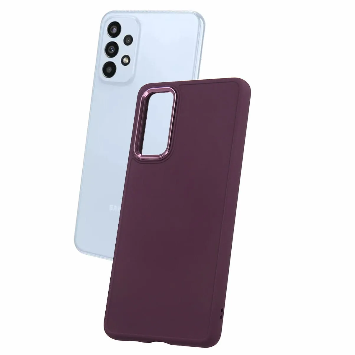 Etui Satin Case - Samsung Galaxy S21 FE - Burgundowy