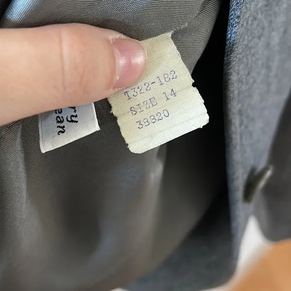 EUC Vintage Pendleton 100% Virgin Wool Gray Women's Blazer Jacket size 14