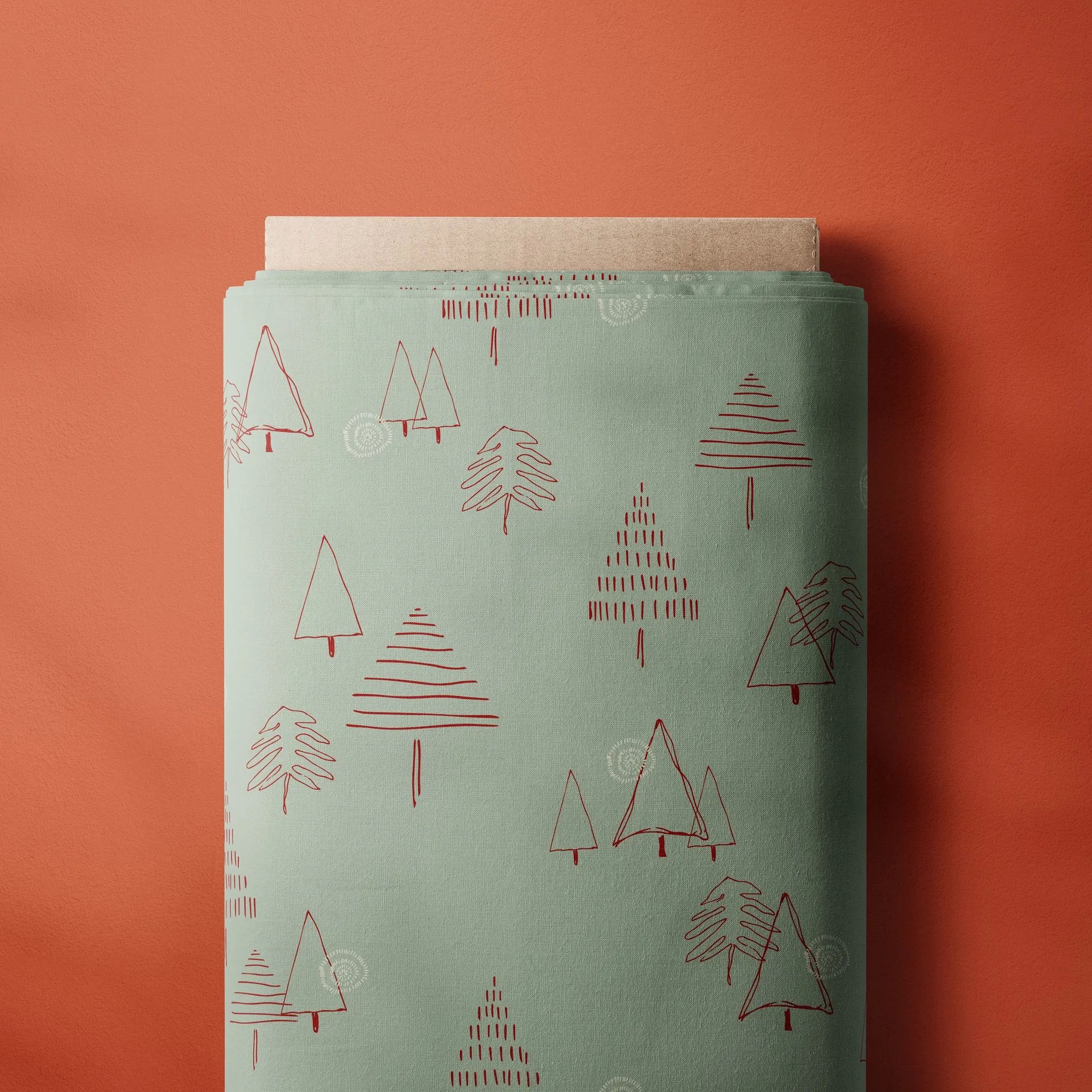 Fabric Cotton Poplin - Christmas Tree Green