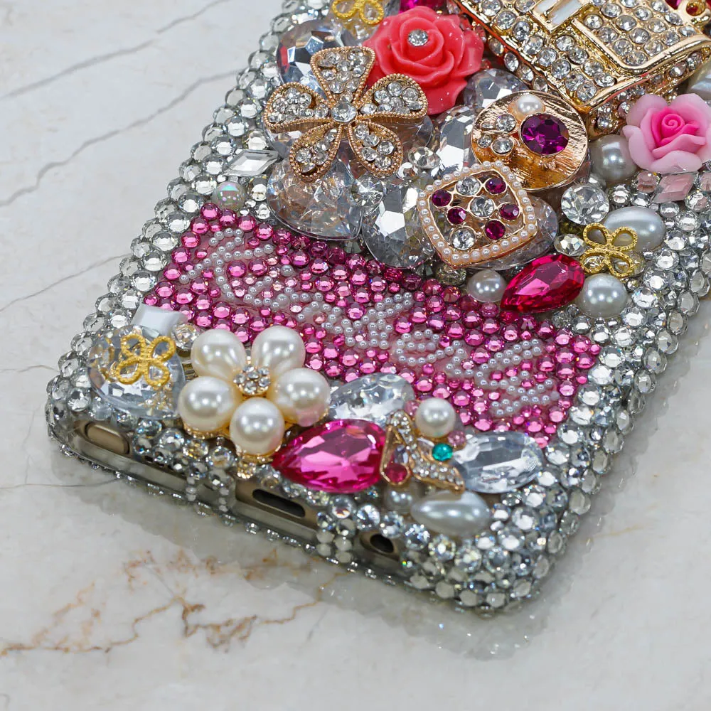 Fashion Purse Personalized Name & Initials Design with Tassel Phone Charm (style PN_1060)