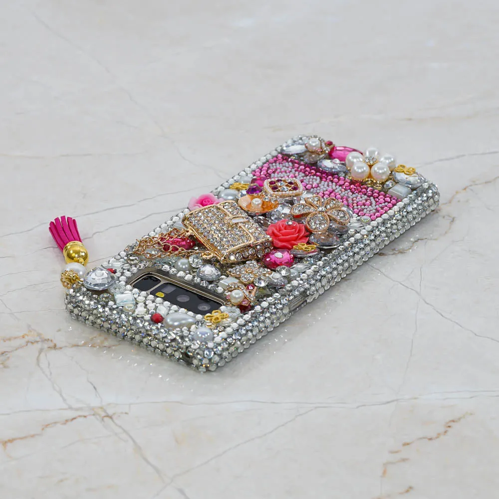 Fashion Purse Personalized Name & Initials Design with Tassel Phone Charm (style PN_1060)
