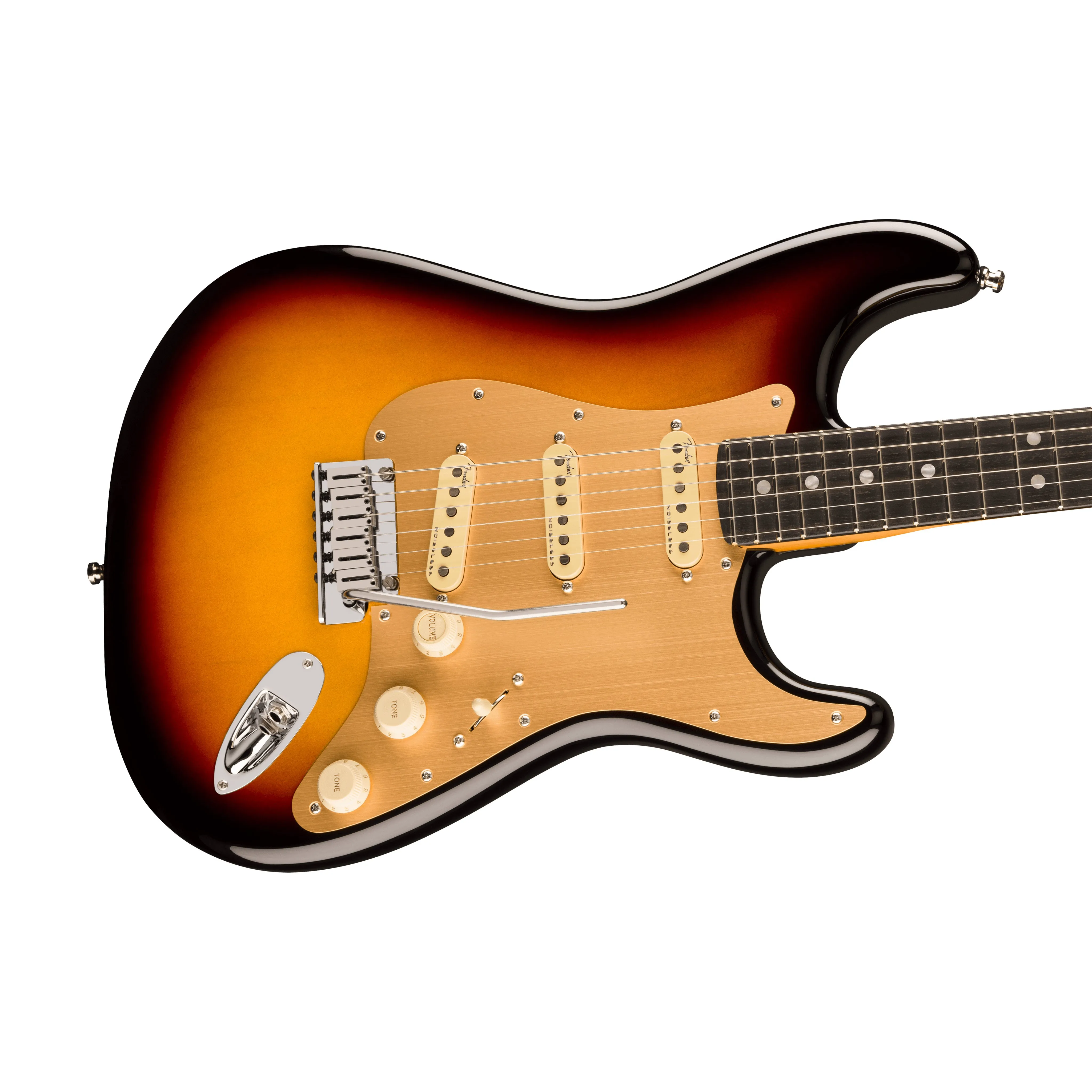 Fender American Ultra II Stratocaster Electric Guitar, Ebony FB, Ultraburst