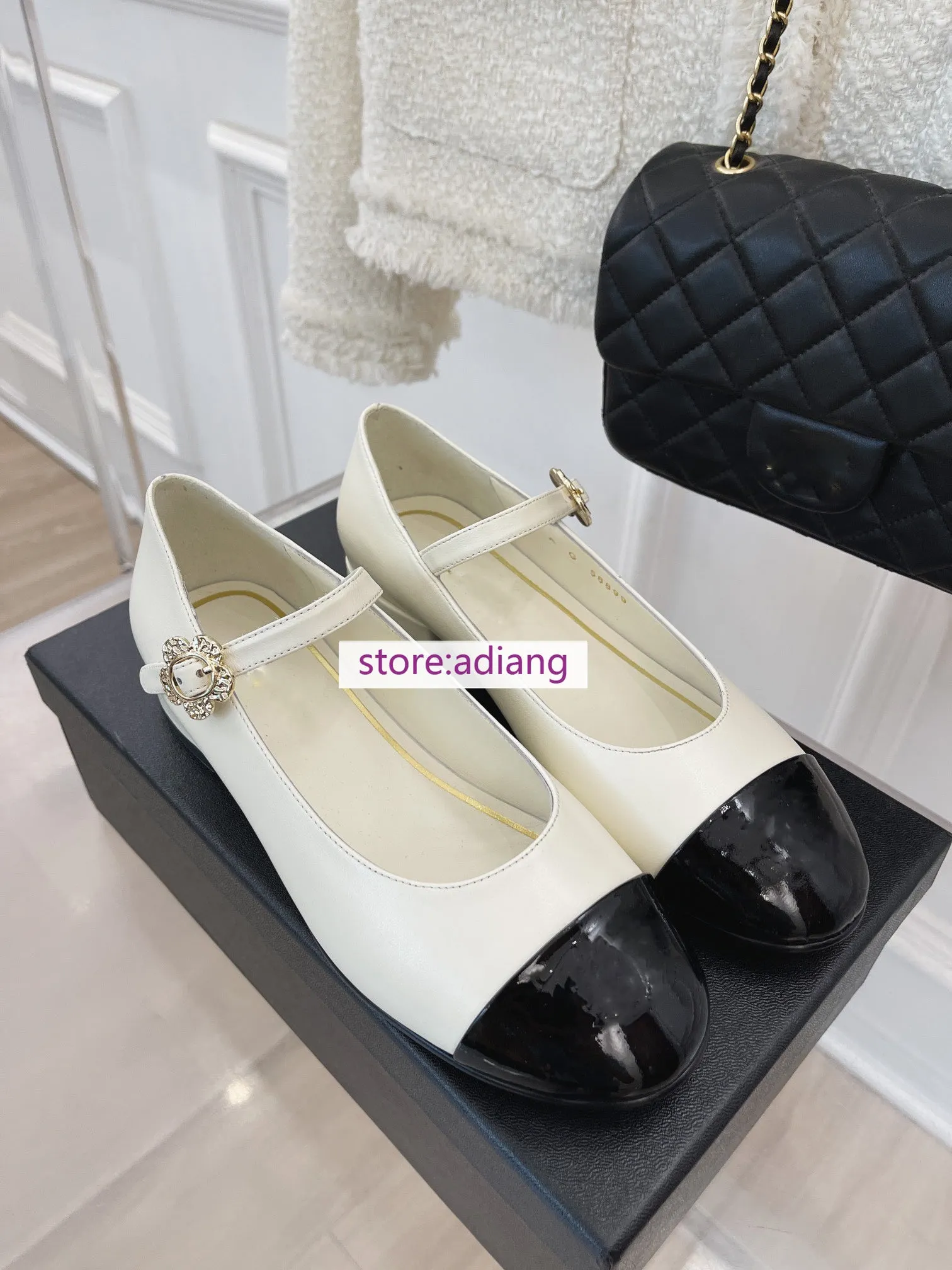 flats soft lamb leather boat shoes comfort Mary Jane shoes fashion women 2023 high quality