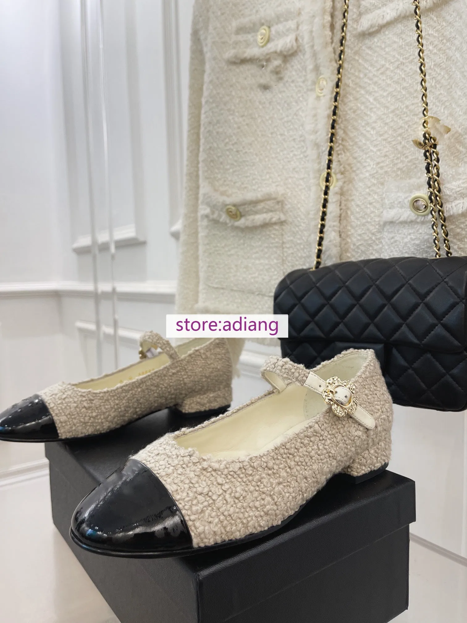 flats soft lamb leather boat shoes comfort Mary Jane shoes fashion women 2023 high quality