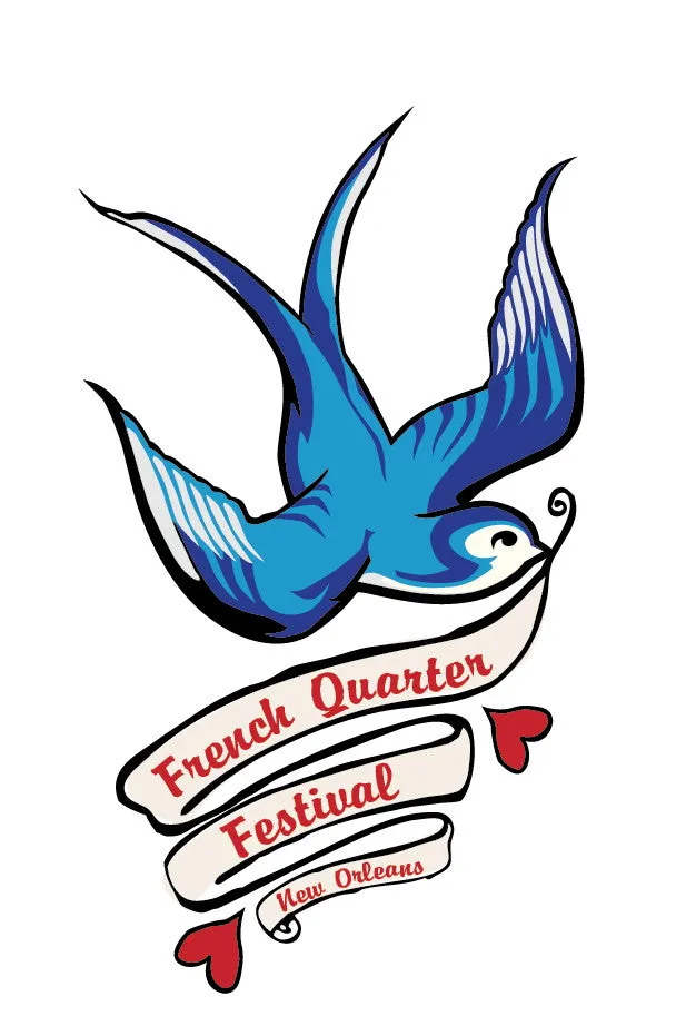 FQF Ladies' Red V-Neck Swallow Shirt