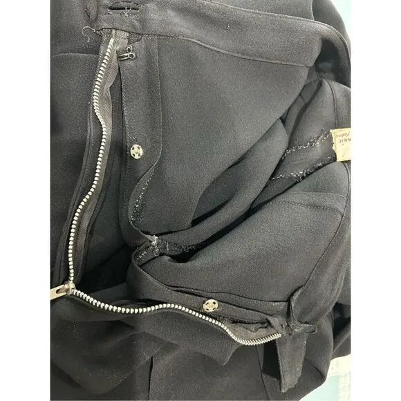 Fran-Day Women's Vintage 40's Luxury Rayon Fabric Peplum Skirt Black Size 13