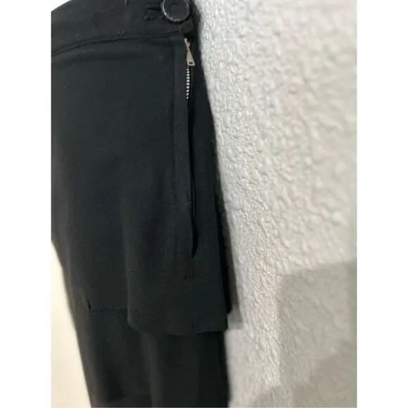 Fran-Day Women's Vintage 40's Luxury Rayon Fabric Peplum Skirt Black Size 13