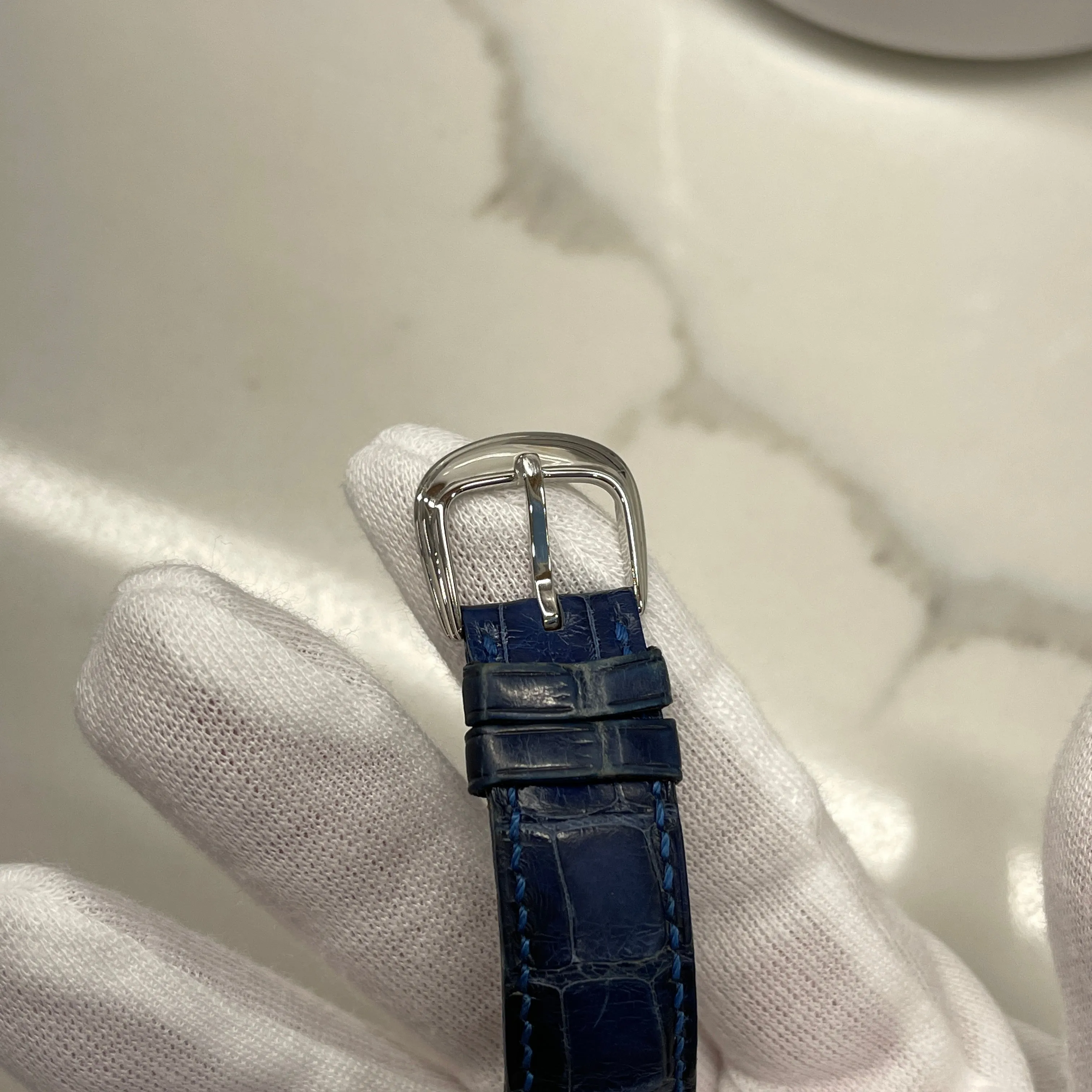 Franck Mueller Minute Repeater Imperial Tourbillon 5850 RMT Blue Enamel Platinum Wristwatch