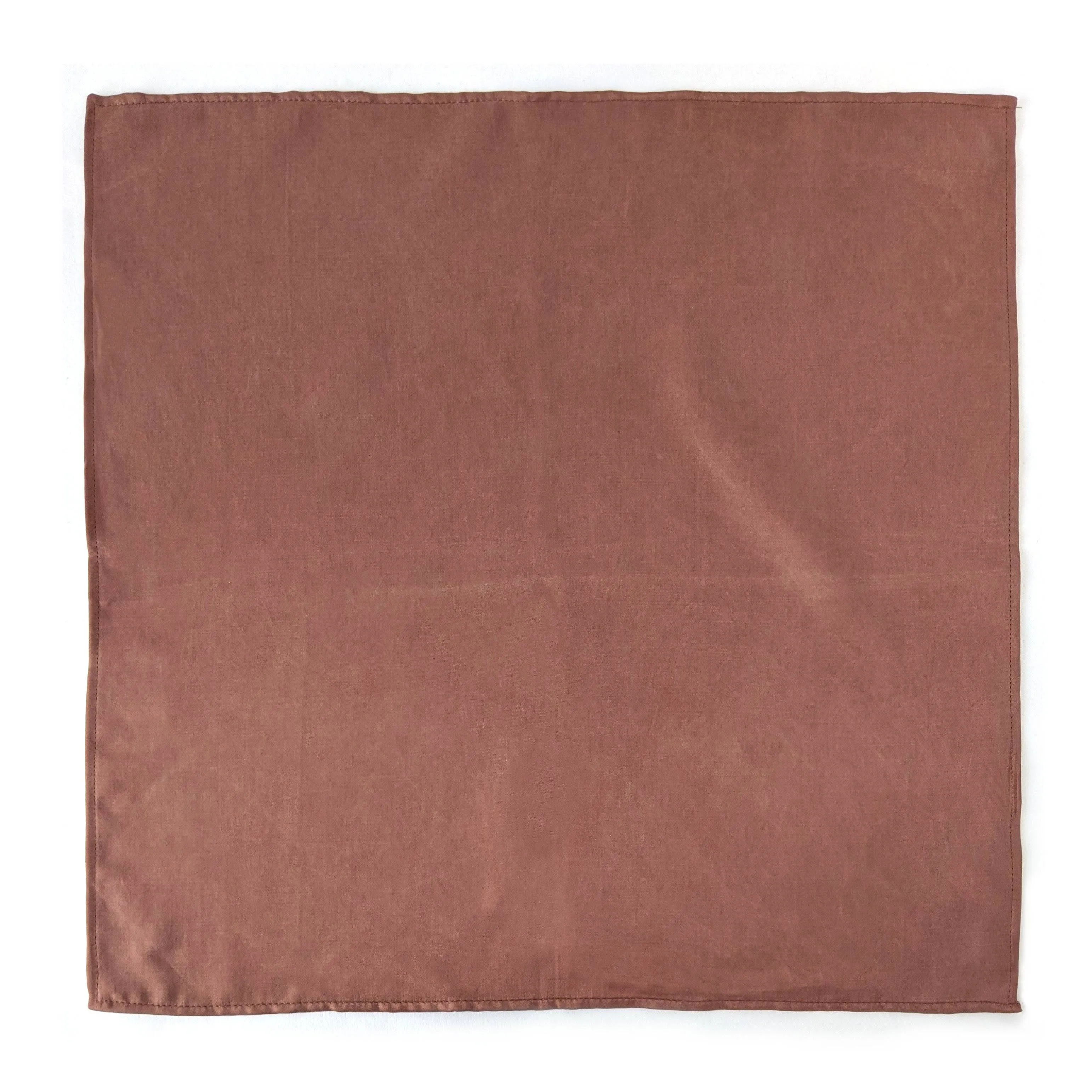 Furoshiki - emballage réutilisable - satin, rose brun