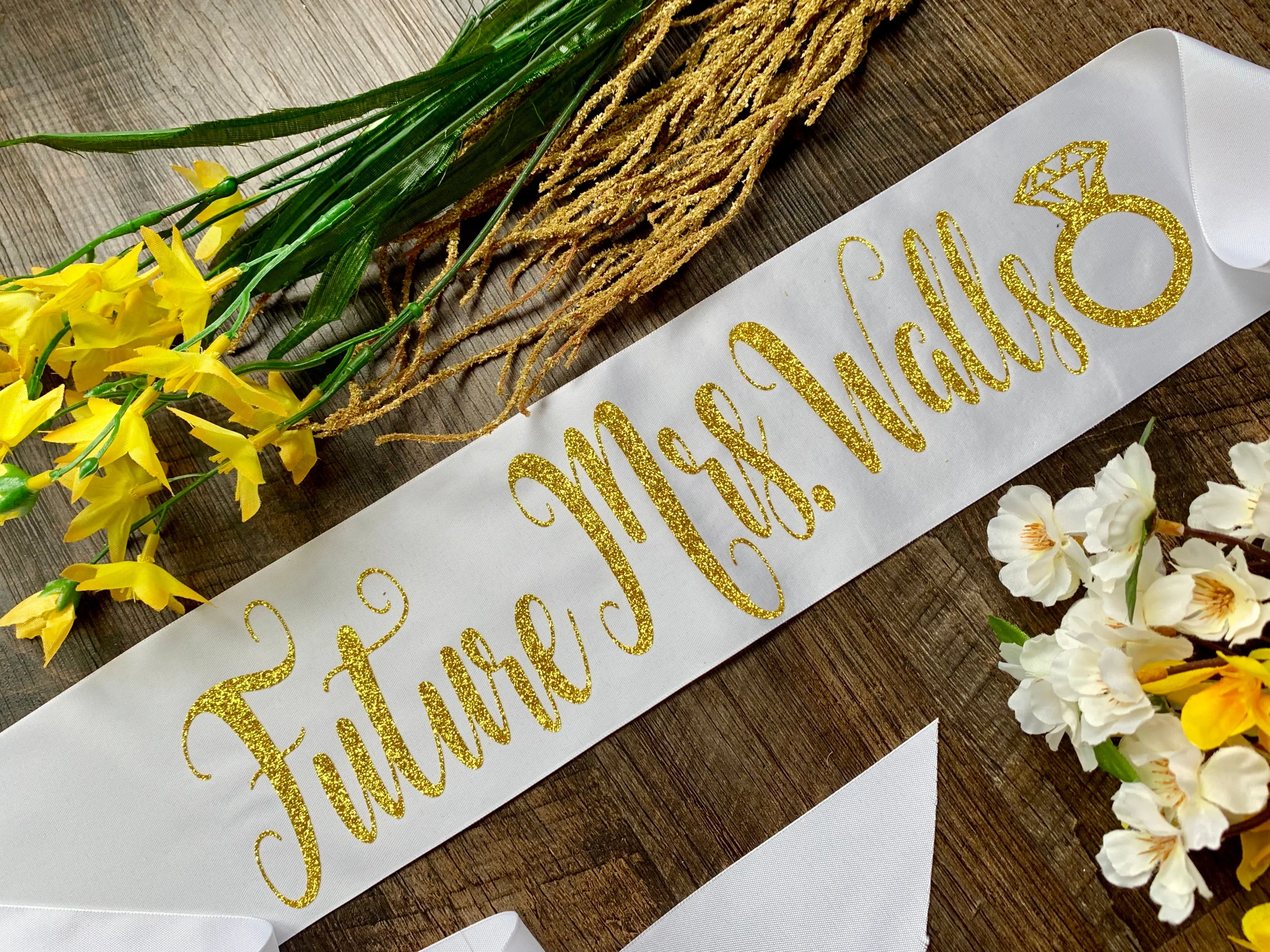 Future Last Name / Mrs Custom Sash