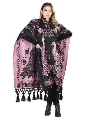 Gaban Artesanal Diseño de Pavos para Mujer