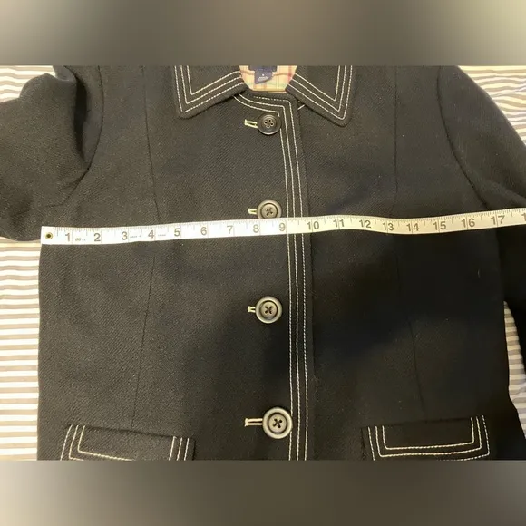 Gap Vintage Wool Blend Coat Womens Size Small Preppy