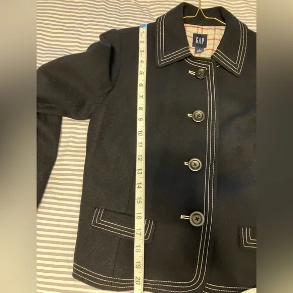 Gap Vintage Wool Blend Coat Womens Size Small Preppy