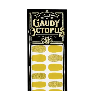 Gaudy Octopus 20 Fingernail Nail Strips with Cuticle Pusher and Nail File, Mary