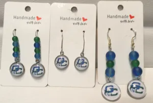 GCSU Handmade Beaded Earrings