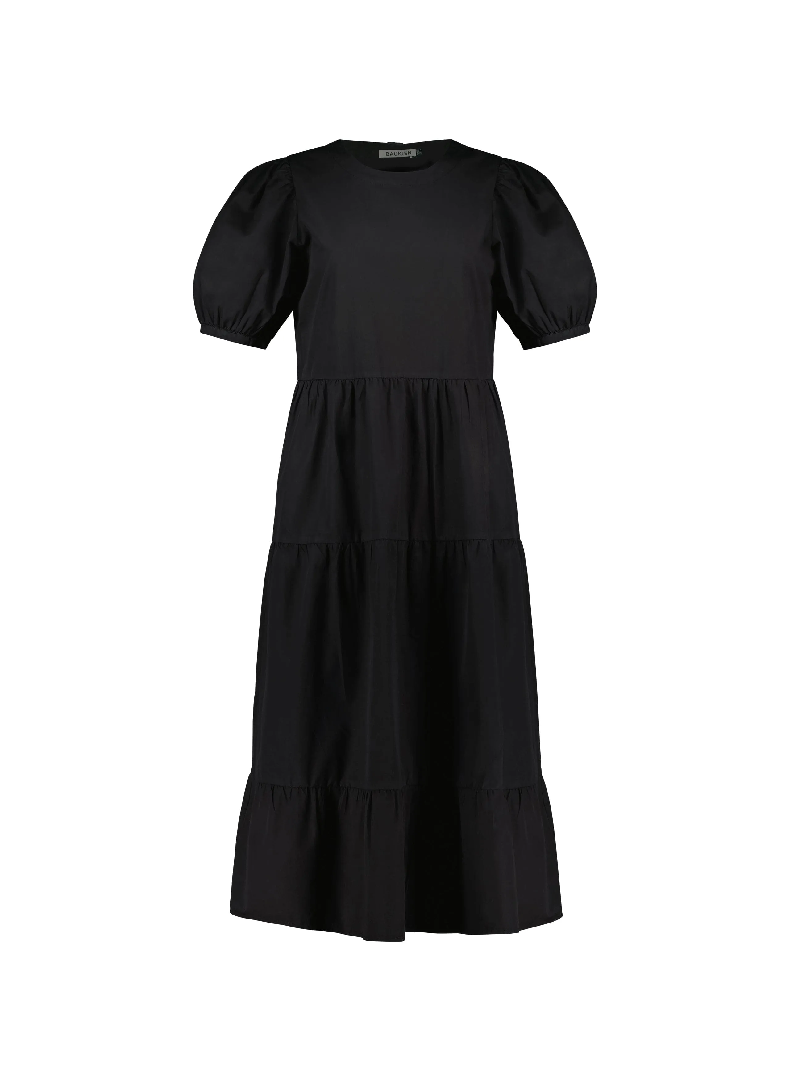 Georgiana Organic Cotton Dress | Caviar Black