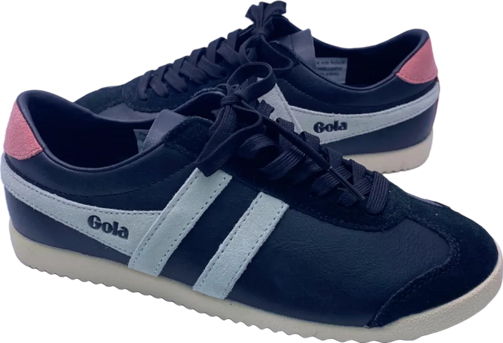 Gola Black/Pink/White CLA366 Bullet Pure Trainers UK 4