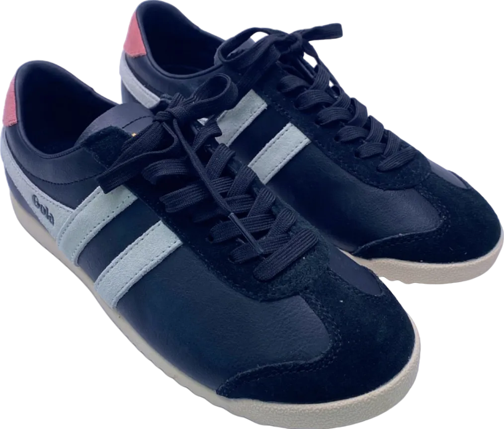 Gola Black/Pink/White CLA366 Bullet Pure Trainers UK 4