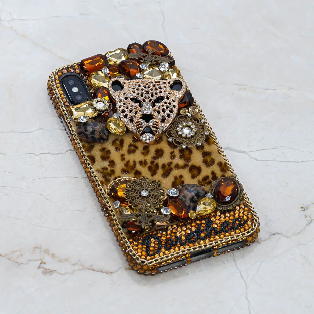 Golden Cheetah Personalized Name & Initials Design (style PN_1130)