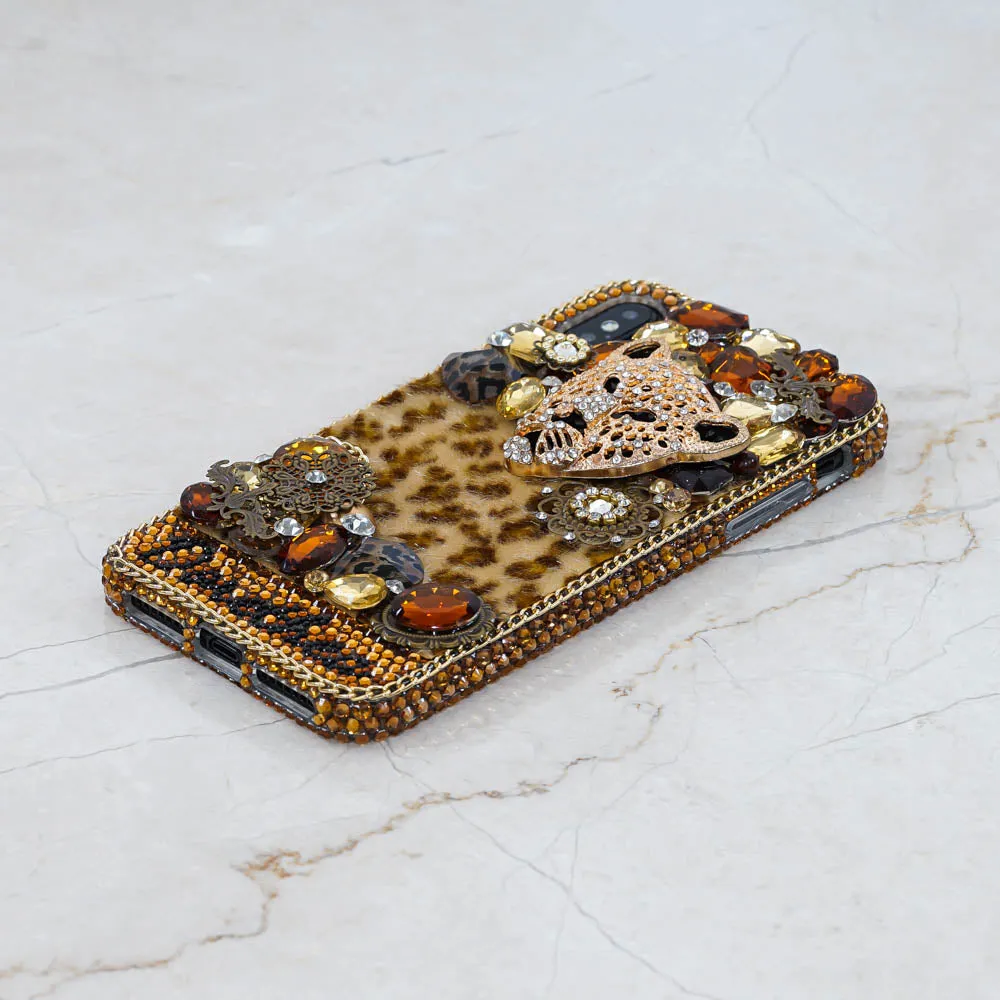 Golden Cheetah Personalized Name & Initials Design (style PN_1130)