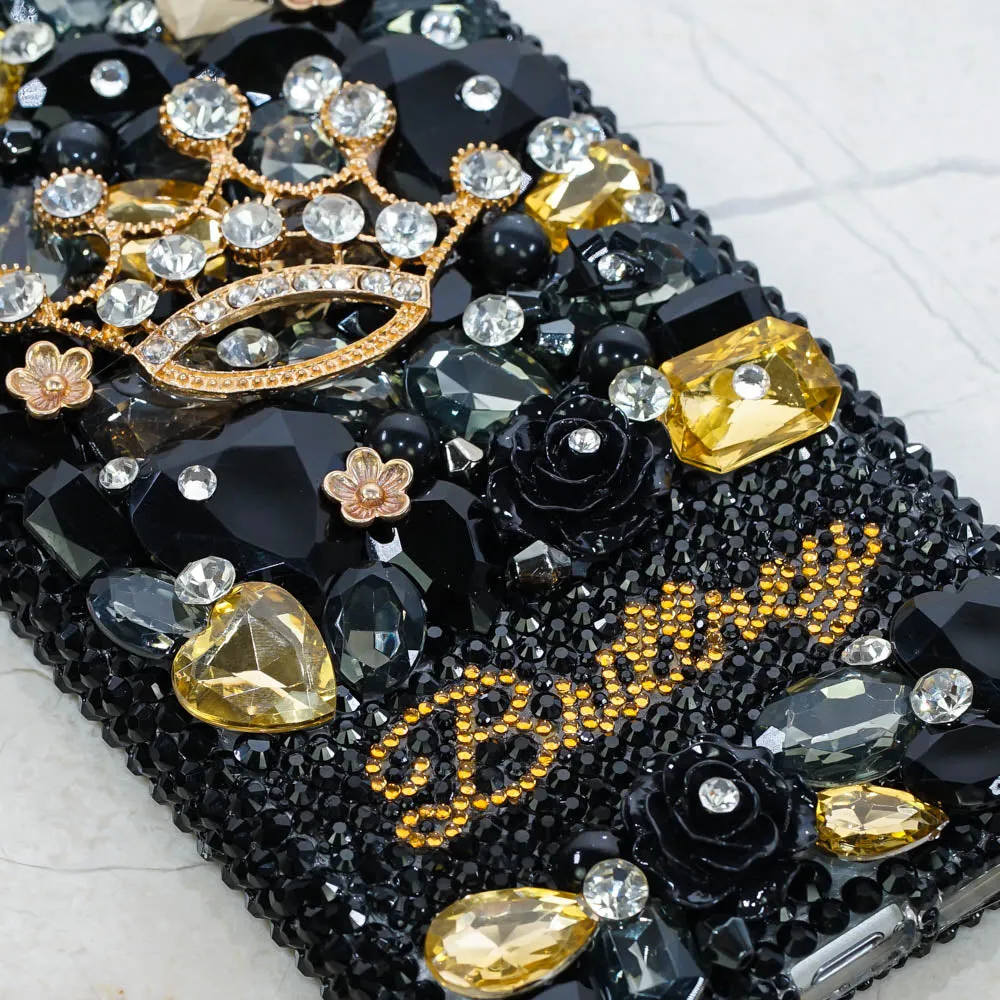 Golden Crown Personalized Name & Initials Design (style PN_1072)