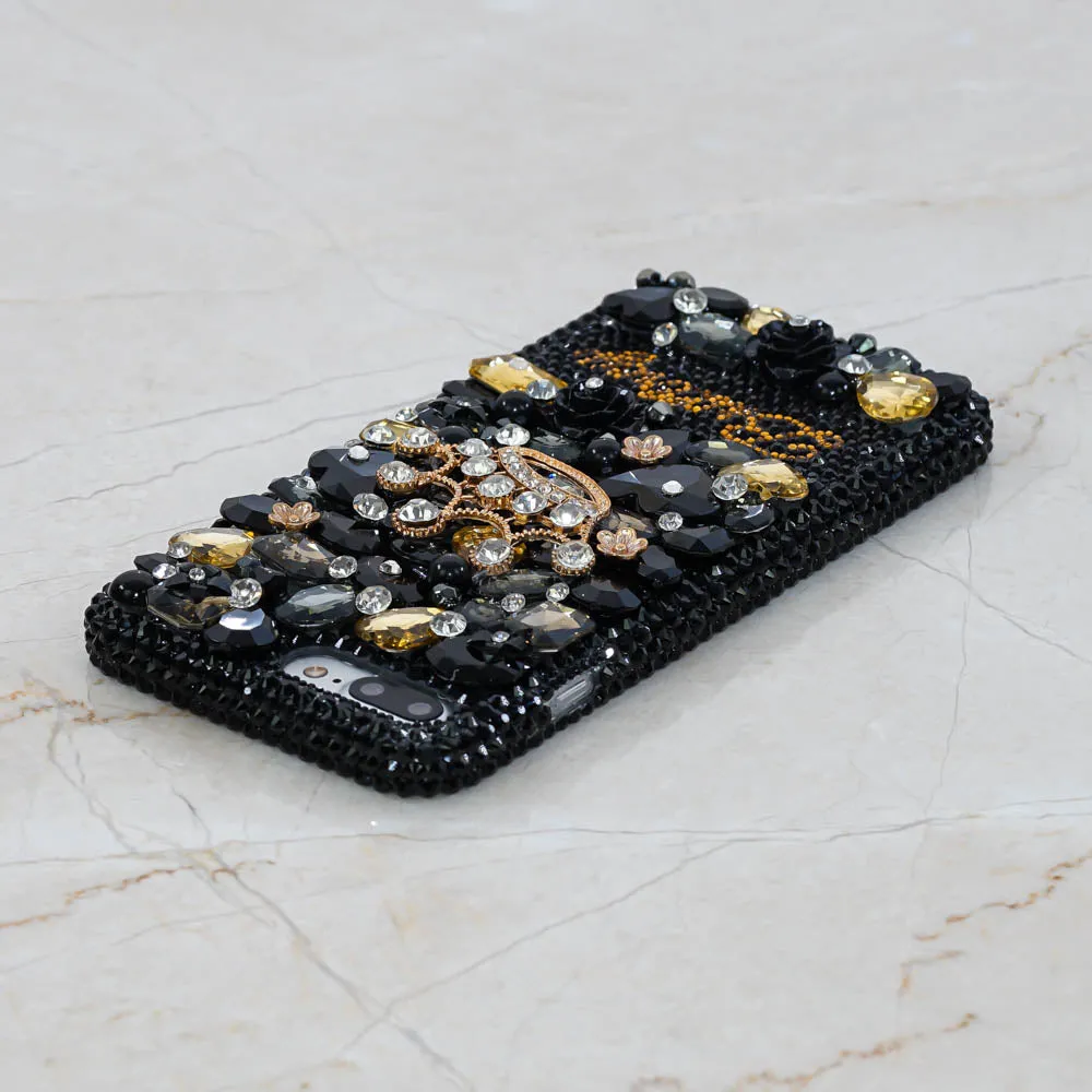 Golden Crown Personalized Name & Initials Design (style PN_1072)