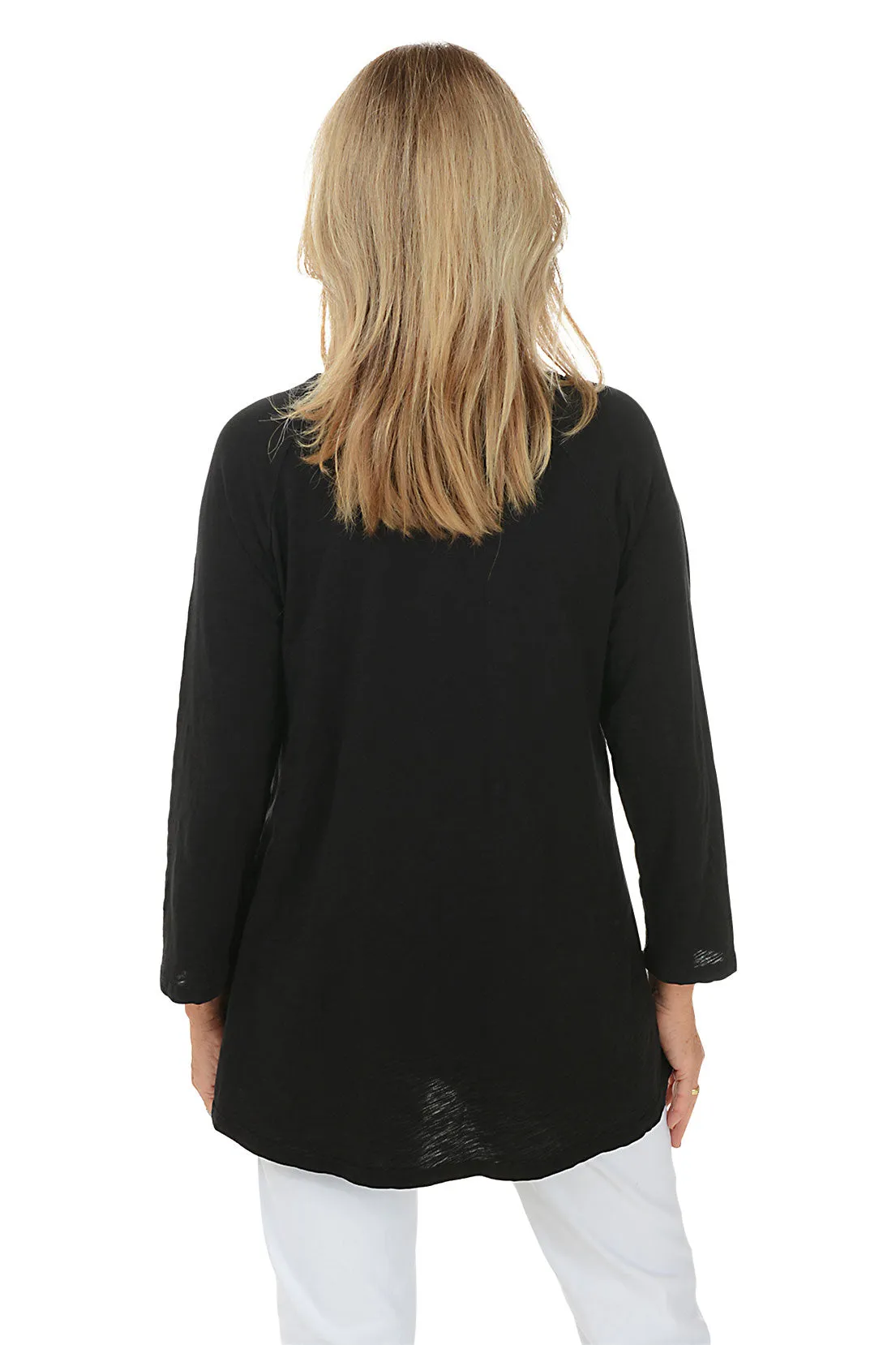 Golden Mineral Wash Double Pocket Knit Top