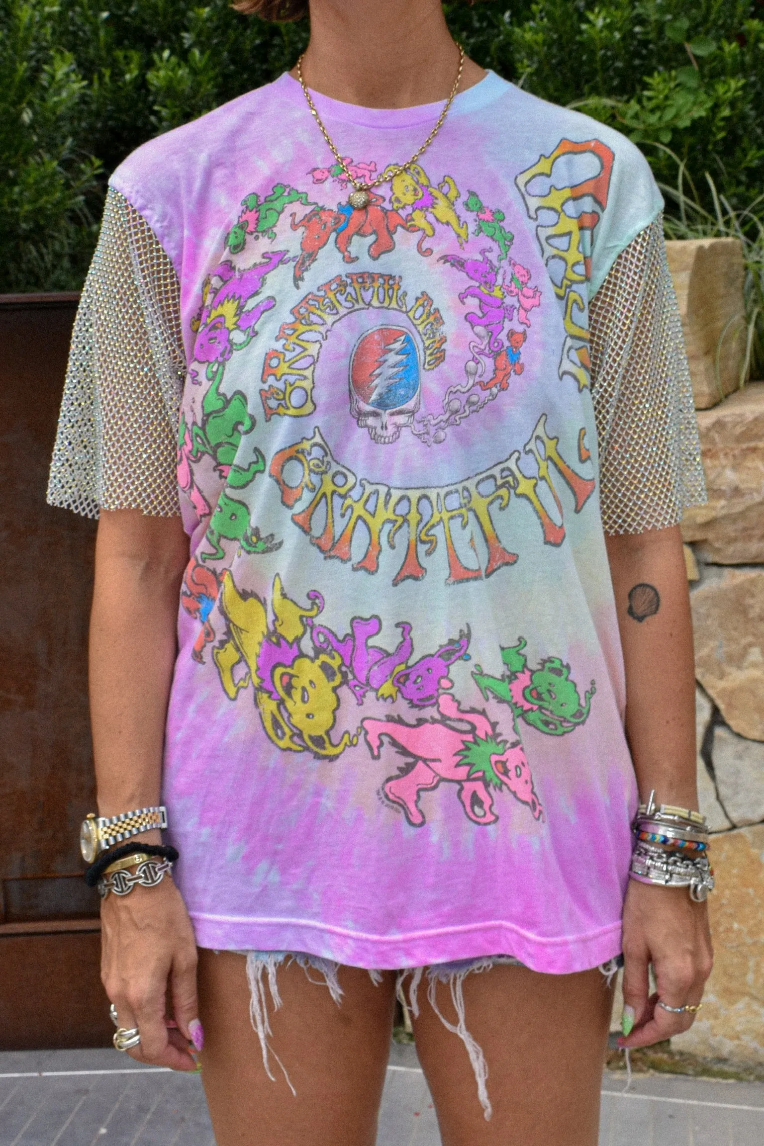 Grateful Dead Tie-dye Crystal tee