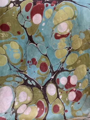Green Stone.  Casual & fun!   Habotai Silk 14x72”
