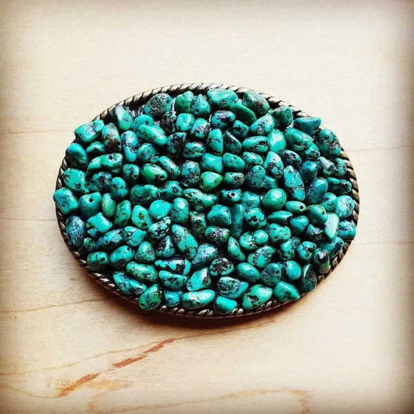 Green Turquoise Inlay Buckle