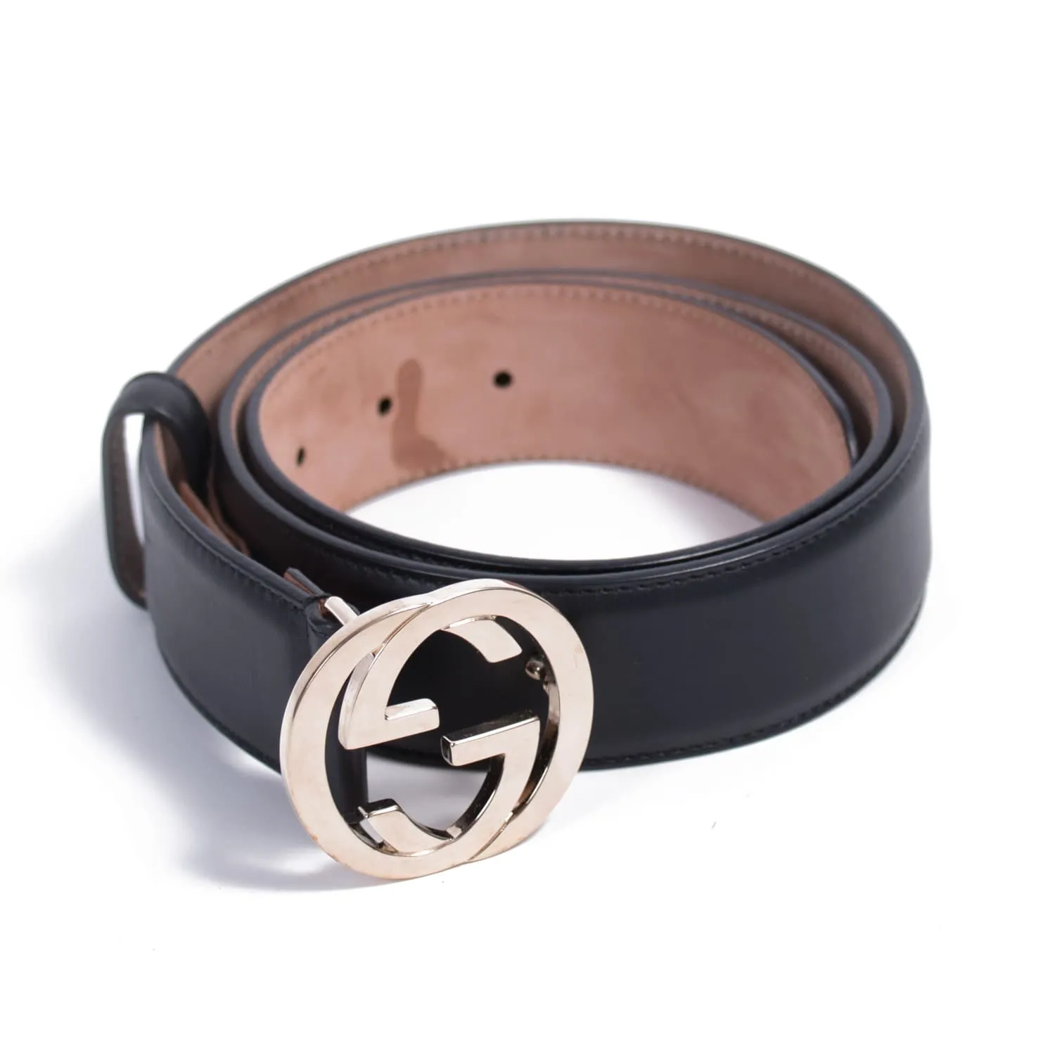 Gucci GG Interlocking Leather Belt