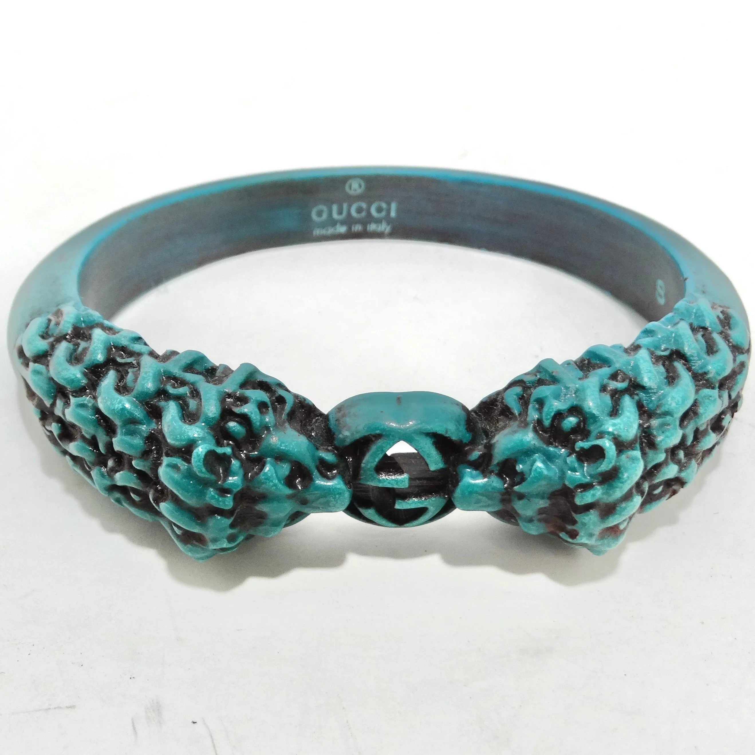 Gucci GG Tiger Head Cinnabar Bracelet