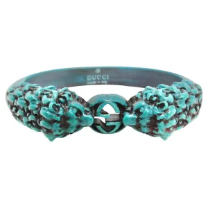 Gucci GG Tiger Head Cinnabar Bracelet