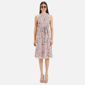Halter Neck Midi Dress