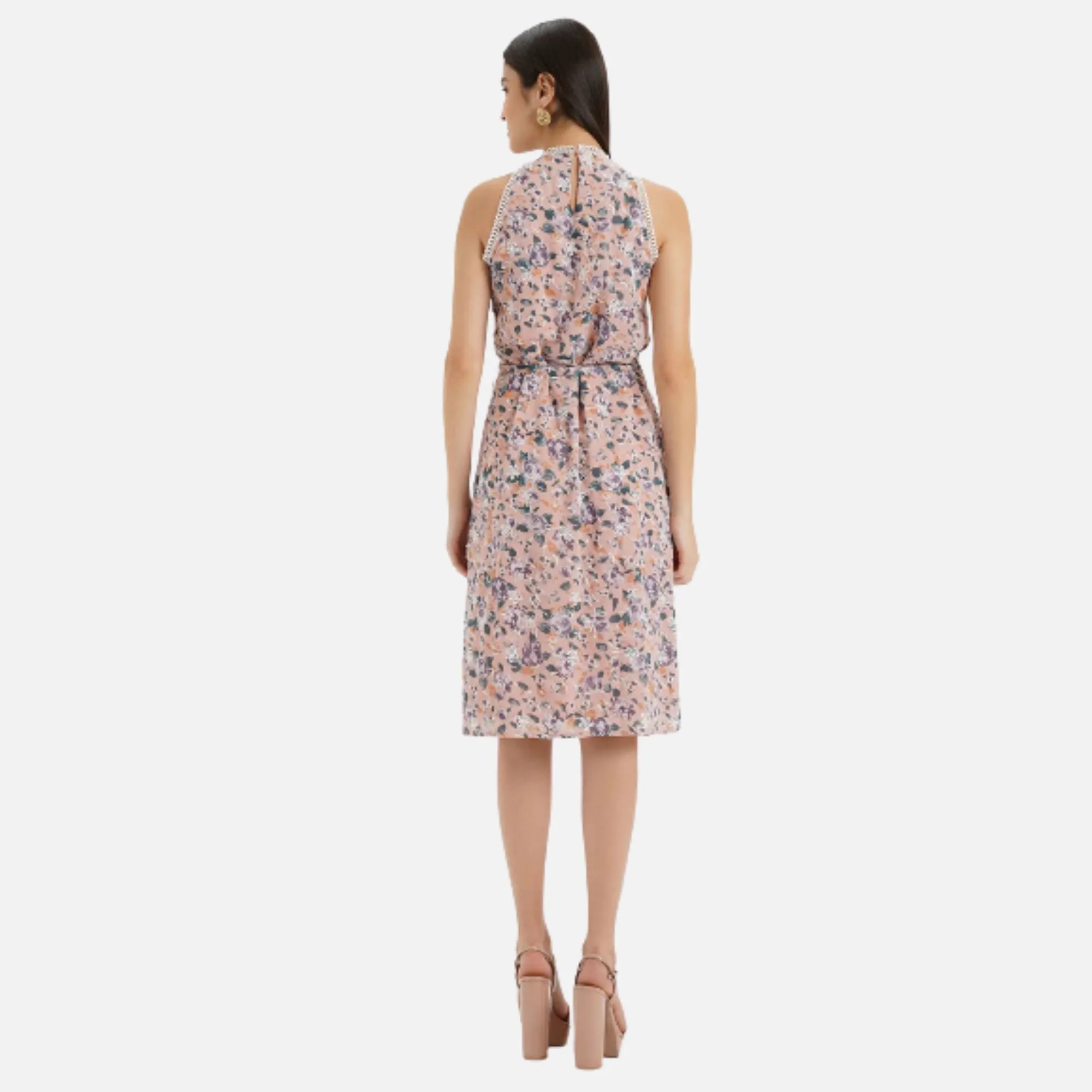 Halter Neck Midi Dress