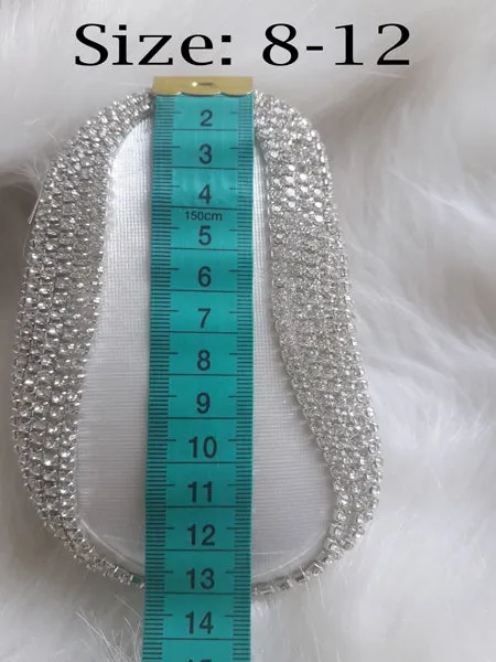 Handmade Cute Bling Baby Fur Shoes and Headband