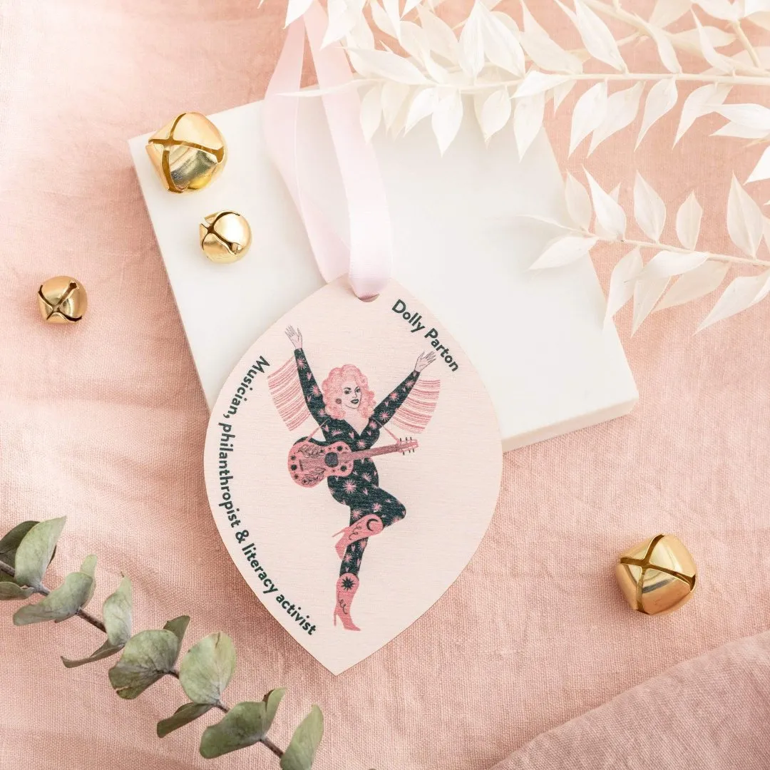 Handmade Feminist Icon Christmas Decoration