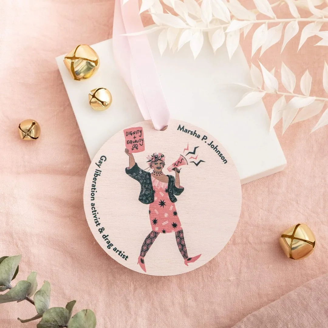 Handmade Feminist Icon Christmas Decoration