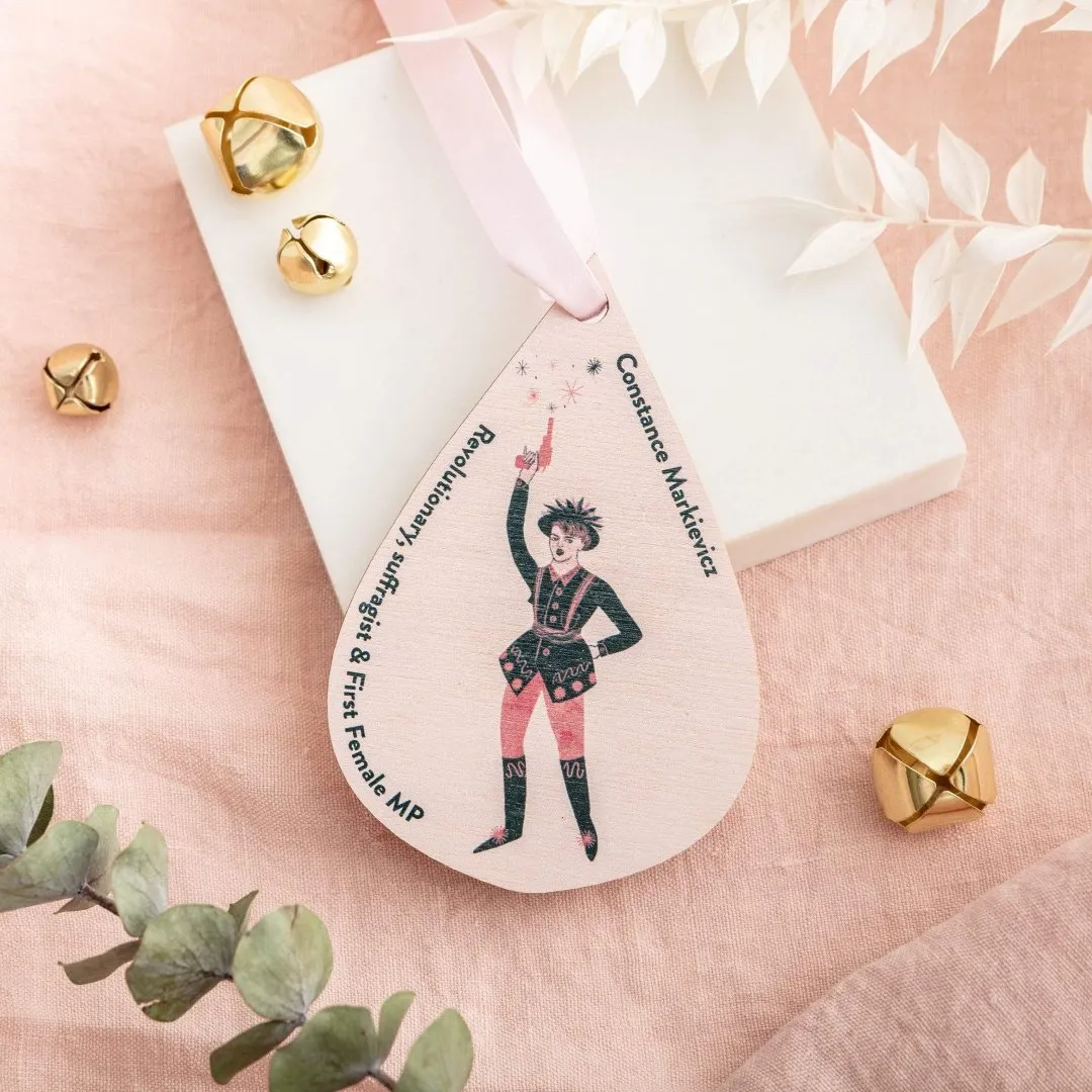Handmade Feminist Icon Christmas Decoration