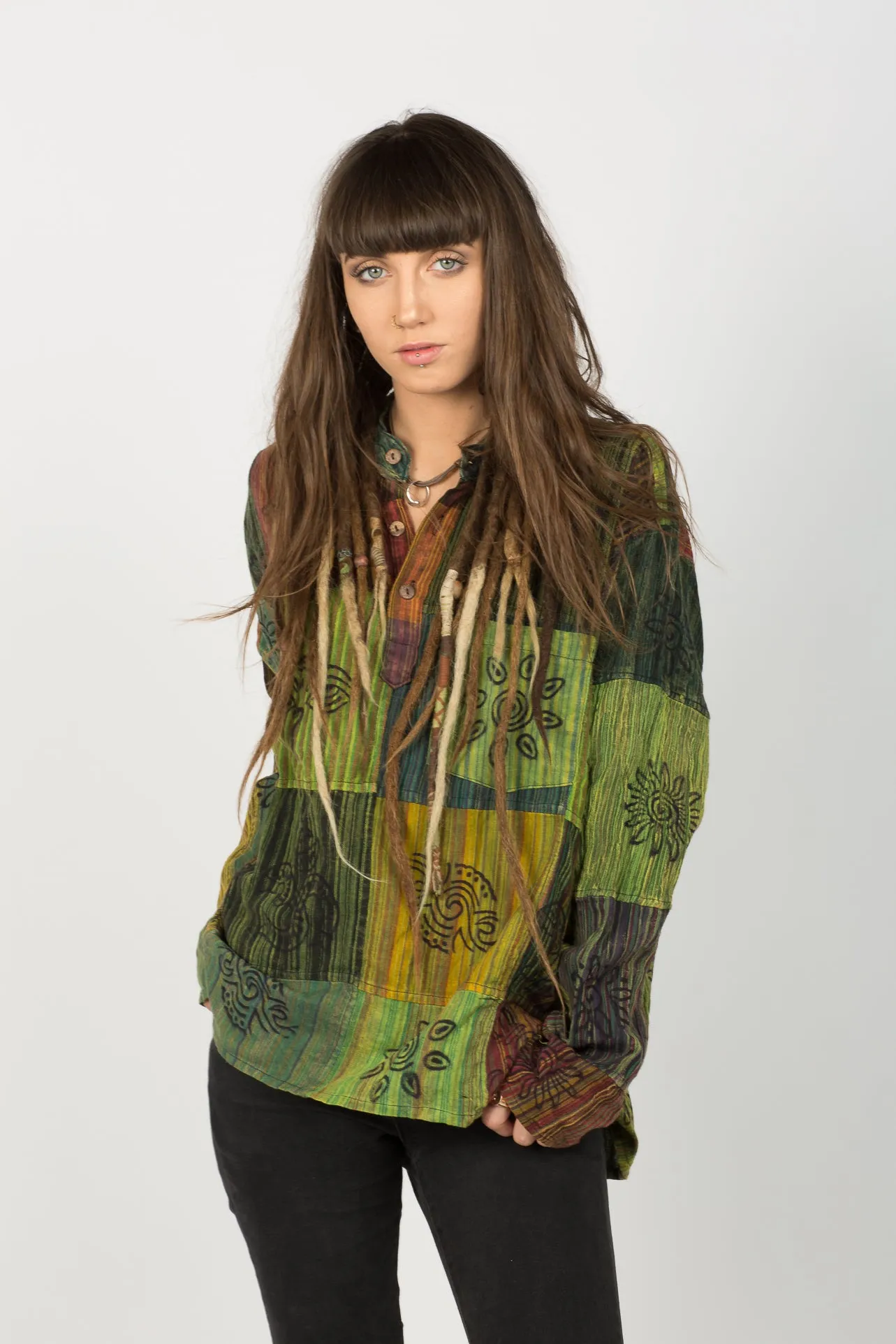 Handmade Green Nepalese Shirt