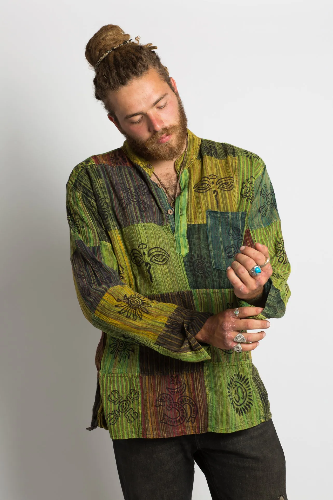 Handmade Green Nepalese Shirt