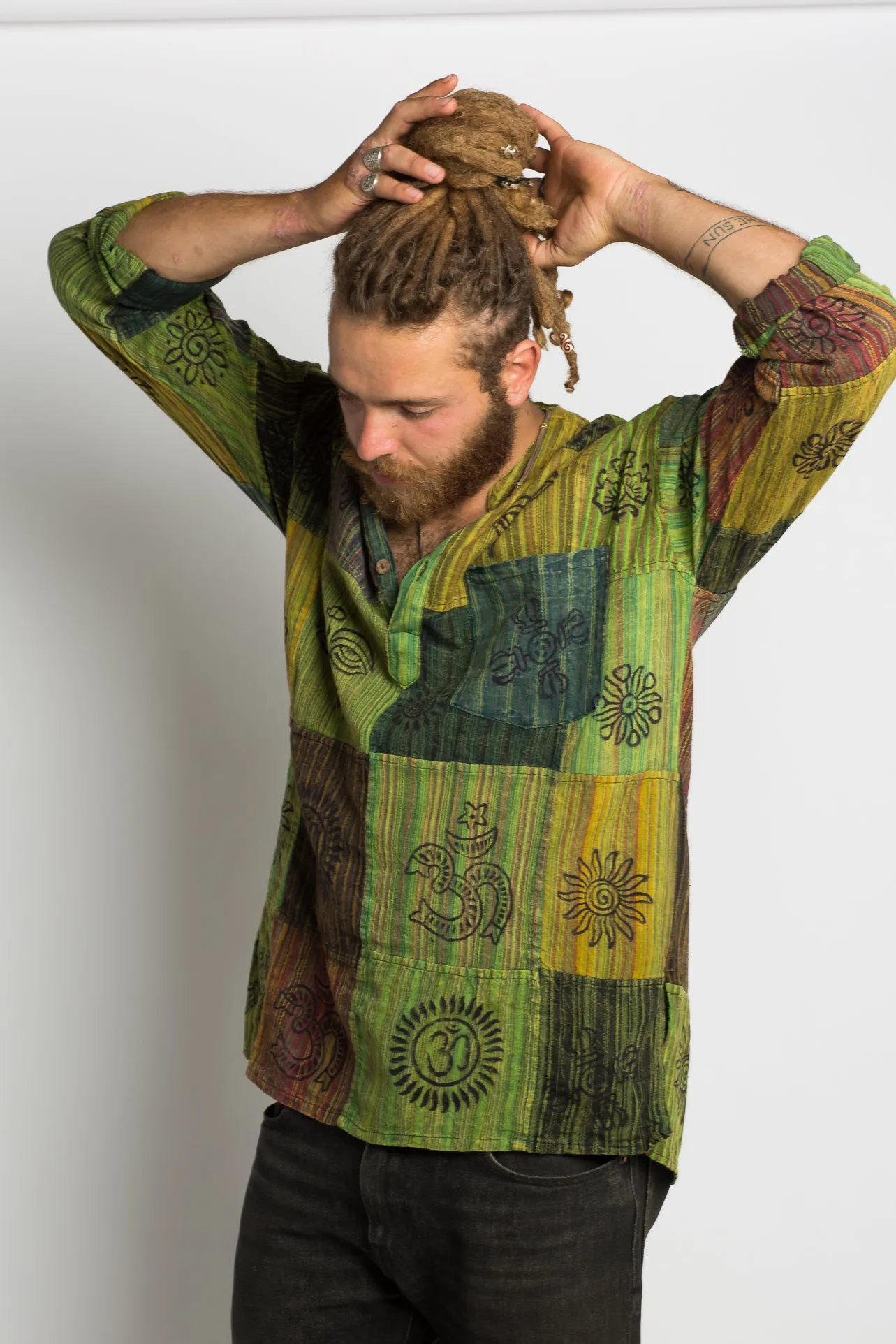 Handmade Green Nepalese Shirt